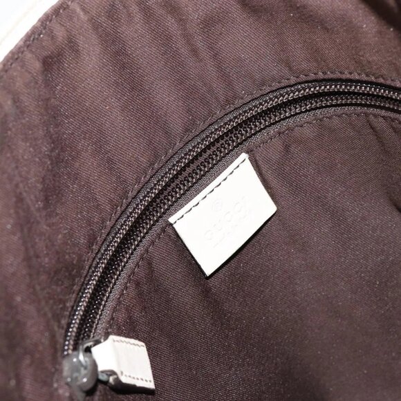 GUCCI GG Canvas Shoulder Bag Beige Silver 145857 Auth 145193 - Picture 11 of 16